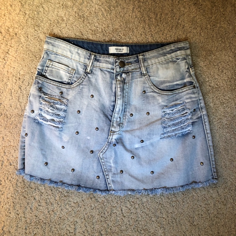 Forever 21 Studded Mini Skirt